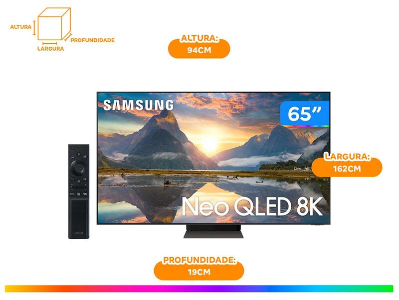 Smart TV 65” 8K NEO QLED Mini LED Samsung - QN65QN700AGXZD VA 60Hz